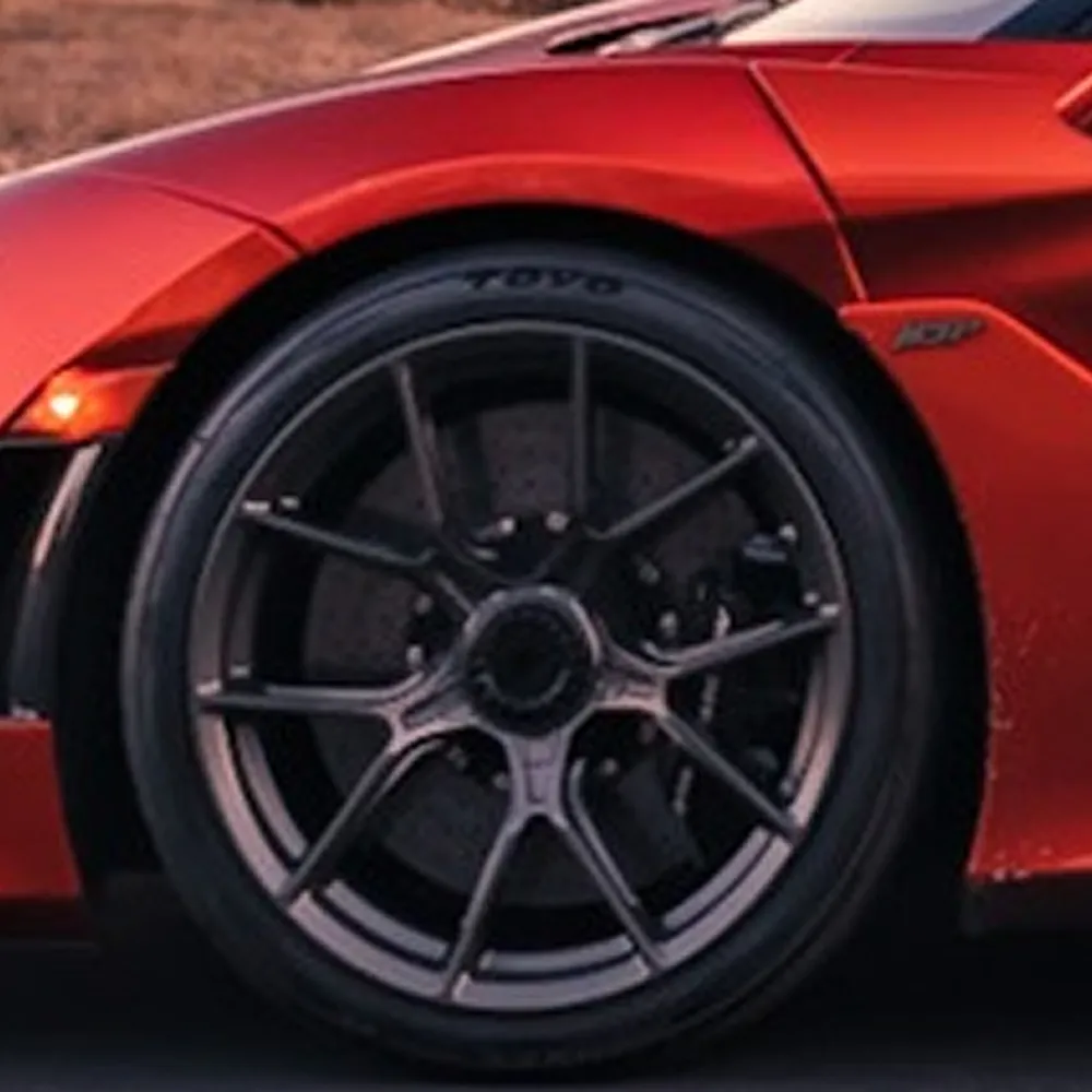 19”-21” Forged Monoblock and multi-piece wheel sets (DARK Comp Wheels) - side view