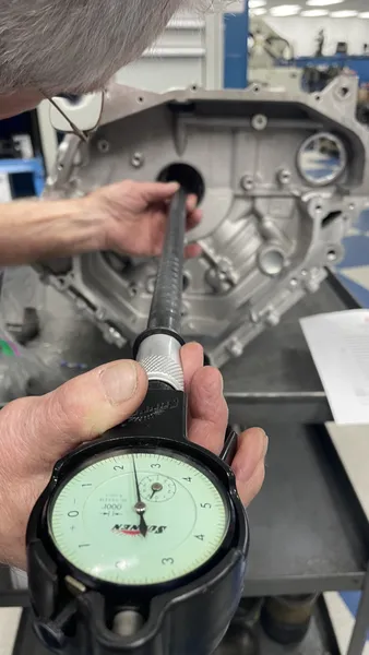 McLaren engine inspection and assembly