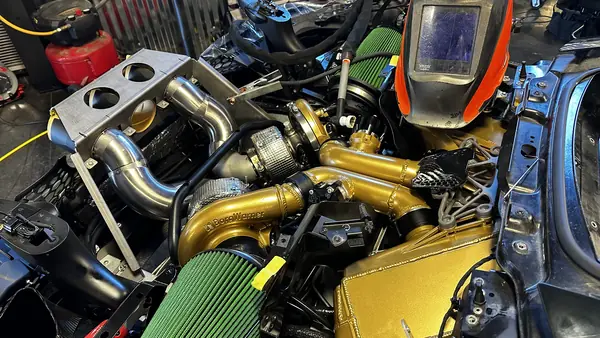 Turbo-back exhaust fixture and construction